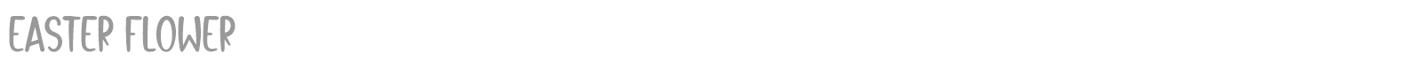 Easter Flower font preview